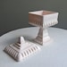 Vintage Pink Milk Glass Wedding Box by Jeannette - Large