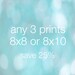 Any three 8x8 or 8x10 photographs, custom photograph, home decor, nursery childrens wall art