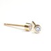 Diamond and Gold Stud Earrings, Diamond Earrings, Diamond Stud Earrings, Minimal Style,  .10 ct, Nixin