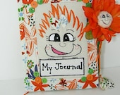 Journal Diary Blank Book PinHead Happy Face (TM) Journal with Message "My Journal"