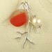 GENUINE Santa Cruz Sea Glass Necklace RARE Orange