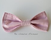 brooch bow tie for women - Repurposed shirt cuff - your choice of color
