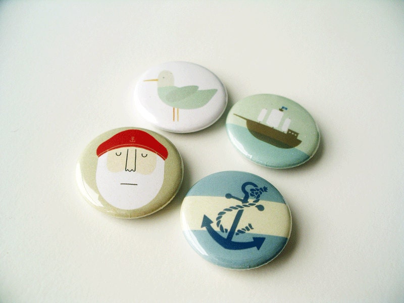 Life on the Ocean Wave Badge set