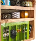 ON SALE One Of A Kind Jewelry Storage unit made from rustic wood.... Handmade by TangleandFold