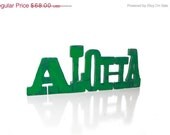 ON SALE Wooden hanging ALOHA wall sign home decor