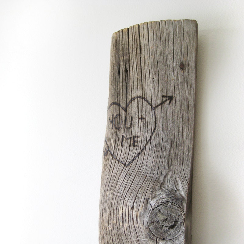 YOU and ME - Rustic Unique Wood Burned Wall Art