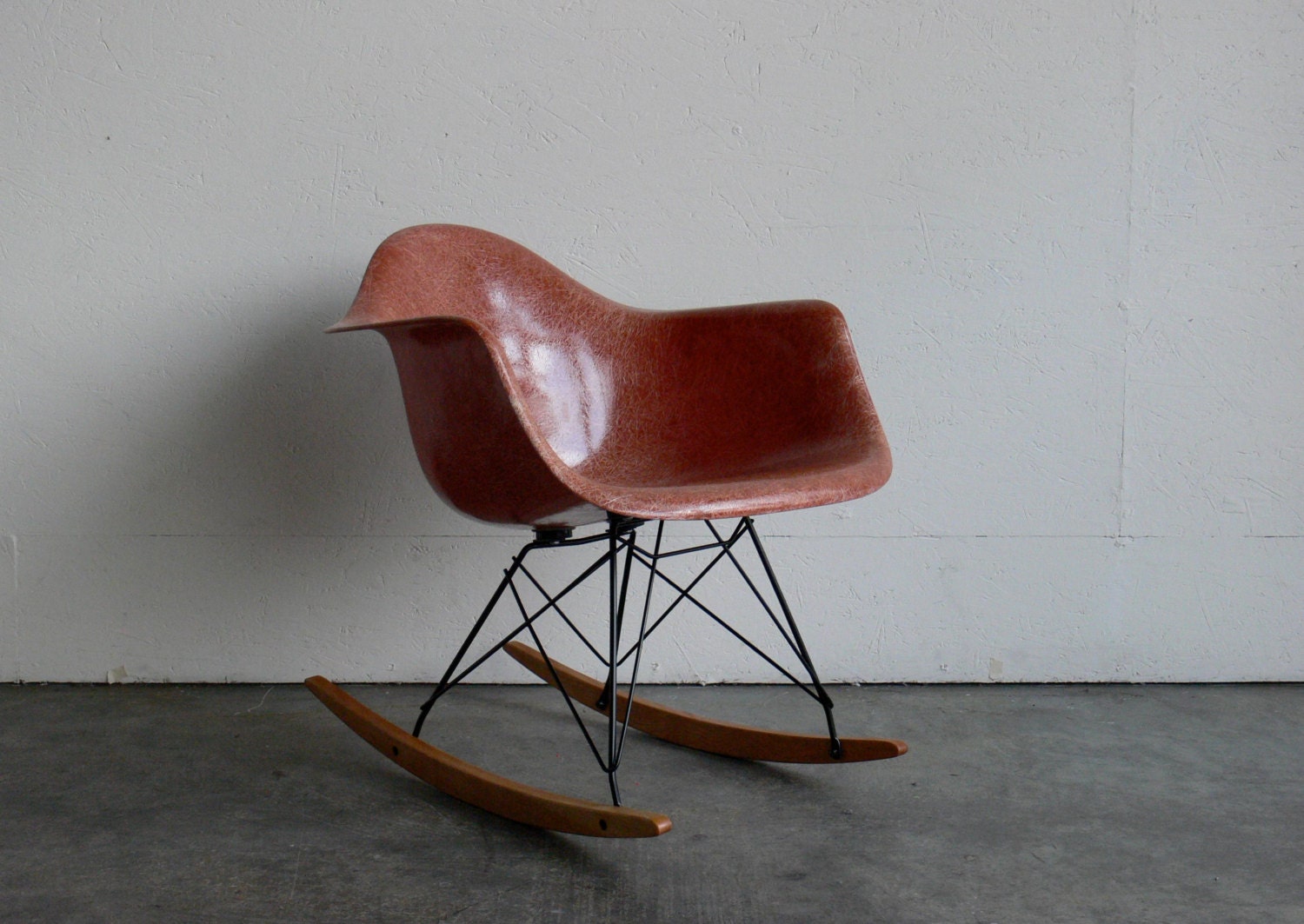 Eames for Herman Miller Fiberglass Armchair Rocker-RAR