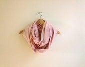 Pink Cotton Infinity Scarf - handmade, hand-dyed, eco-friendly spring scarf