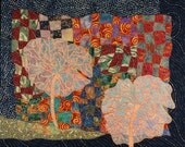 Handmade Art Quilt - Ghost Trees