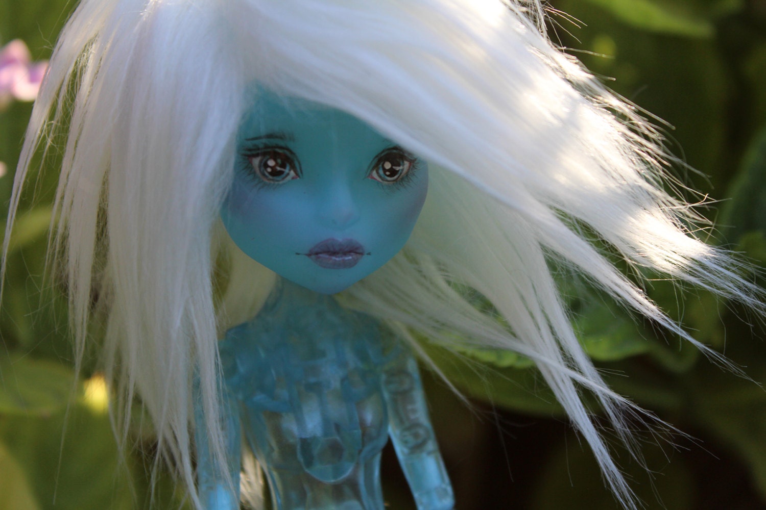 OOAK Monster High Create A Monster Ice Girl Doll Custom Repaint