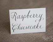 Wedding Dessert Cards, Candy Bar and Pie Bar Signs Hand Written Wedding Signs