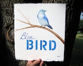 Bluebird - Original Watercolor Painting