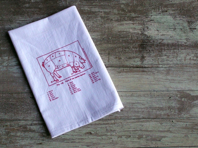 Mmmm, Bacon Flour Sack towel
