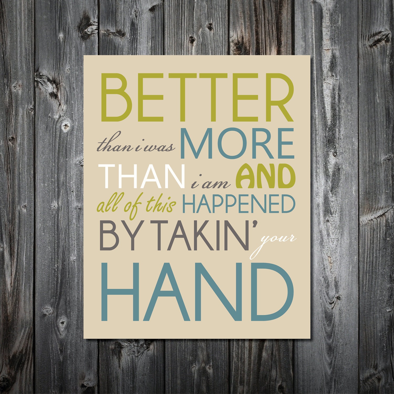 Printable 8x10 Quote Print