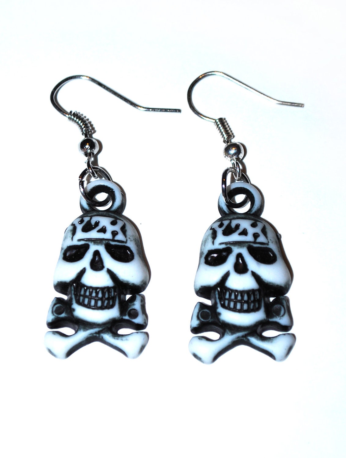 Black Skull Earrings