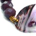 Fabric  bracelet   Bangle  with pink crystal beads and agate for her - one of a kind - OOAK