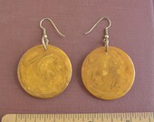 Butterscotch Bakelite Earrings - Large