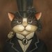 Cat Dandy Portrait - Victorian