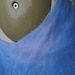 50's Chiffon Dress // Vintage 1950's Blue Chiffon Shelf Bust Prom Wedding Party Dress S