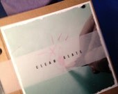a clean slate journal, today is the first day of the rest of your life. chalk and chalk board paper. Erasable.
