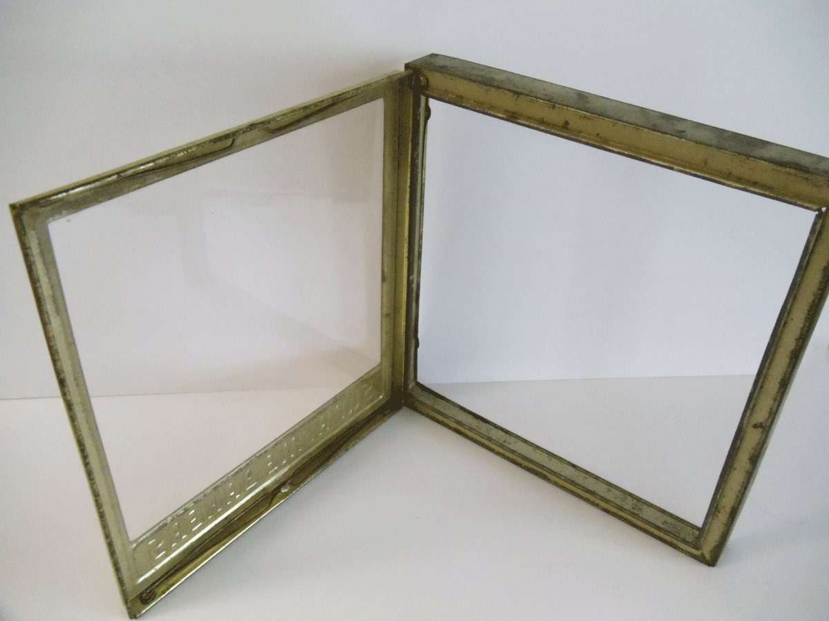 Antique Supreme Bakers Store Display Lid or Door - Tin with Glass Intact - Home Decor - Collectible