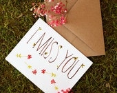 i miss you // greeting card // 1 pc