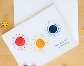 you are my sunshine greeting card // one pc