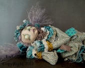 Creepy Clown Art Doll Photographic Giclee Print 8x10 Clea