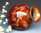 SOLD  Honey Glaze Flower Vase Ceramic Pottery C
