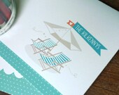 Wedding Thank You Notes, Whimsical Beach Chair Couple, Engagement Thank You Notes, Couple Personalized Stationery