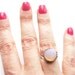Swarovski Crystal Ring Rare Vintage Pink Opal Sterling Silver