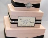 Wedding Gift Box, Bling Card Box, Rhinestone Money Holder  - Custom Made