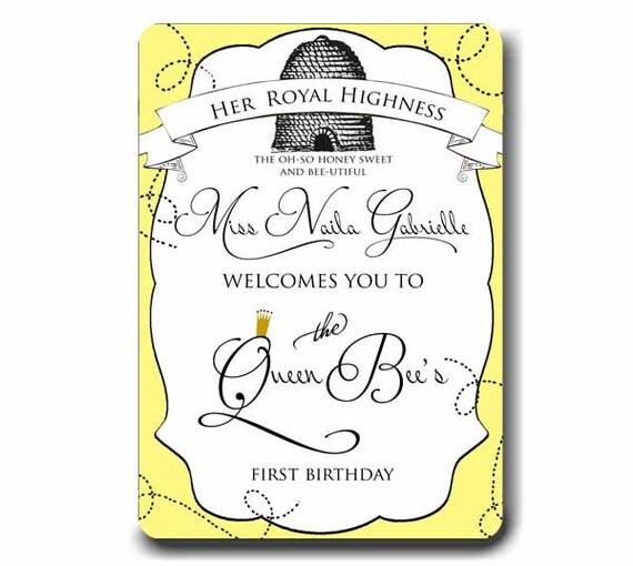 Invitation . The Queen Bee's Collection .  by Loralee Lewis