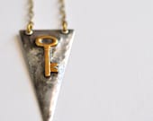 Key no.2 Necklace from Geometric Collection by Mad Tea Garden