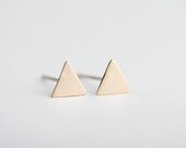 Back to Basics-Triangle Earrings in Bronze