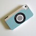 iPhone 4 case l Camera Blue l  Vintage Retro  IPhone 5 case Modern aqua cockatoo redtilestudio