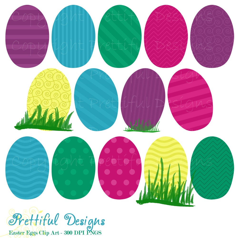 Easter Eggs Clip Art - Personal or Commercial Use - Peeps (493) Il_570xn