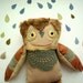 Brian  owl,  soft art toy by Wassupbrothers