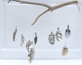 Spring leaf wind chime, upcycled from anitique spoons