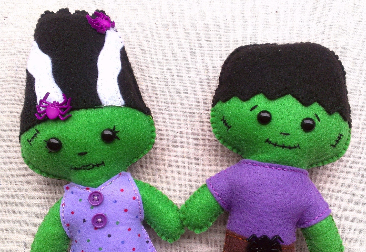 The Frankensteins Plush Art Dolls
