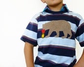 Eco Kids Boys Shirt Winter Bear Thermos  by TrashN2Tees