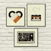 VINTAGE MUSIC LOVE - 8 x 10, 8 x 8 Art Prints, Posters, Heart, Cassette Tape, Vinyl, Clock, Radio, Music, Nursery, Boutique, Hipster