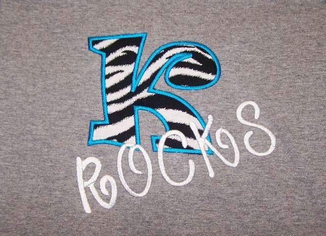 School Letter Shirt Teacher Shirt Mascot Shirt School Initial Shirt Rocks Shirt