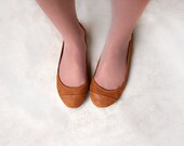 Artsy - Handmade Leather ballet flat shoes -  CUSTOM FIT