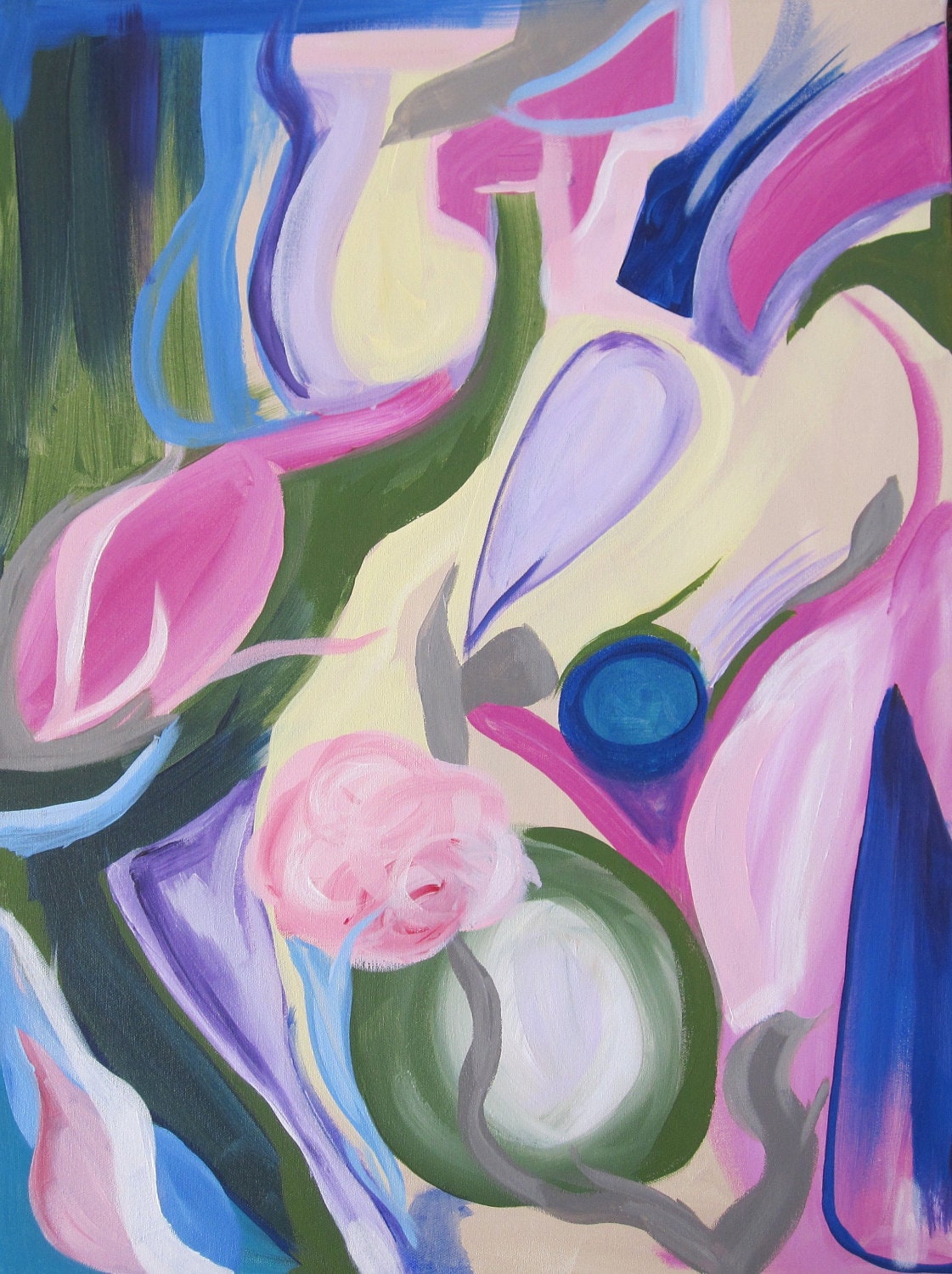 Original 18x24 abstract painting on canvas by Kerry Steele