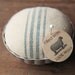 Jello Mold Pincushion - Rustic Cotton Blue Stripe