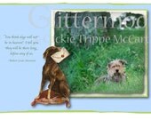 Dogs in Heaven blank greeting card with envelope