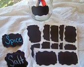30 Permanent Self Adhesive Cardstock Chalkboard Labels