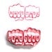 Word Handmade on Hands Hand Carved Rubber Stamp