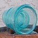 Vintage Glass Insulator Aqua Blue Brookfield